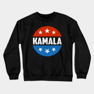 KAMALA HARRIS 2020 Red White And Blue Vintage Button Crewneck Sweatshirt